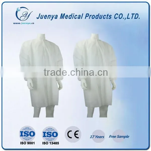 Disposable Nonwoven PP Lab Coat Supplier Fpr Medical and Industry