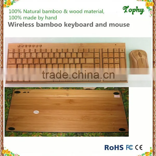 New Arrival Professional Bamboo & Wood Mechanical Keyboard Wireless Stylem, Full Set Computer Accessories photo-6