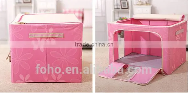 Wholesale Custom High Quality Home Foldable Fabric Storage Box Living Box Storage photo-3