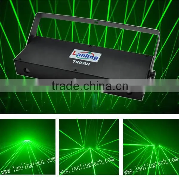 300mW Green Trifan Multi-Effect dj Disco Party Laser photo-2