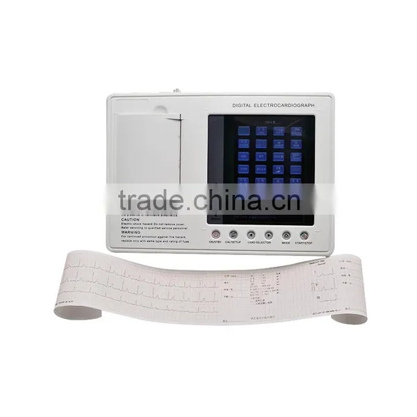 2016 Handheld Promotion Model 7-inch Color LCD 3-channel 12-lead Electrocardiograph ECG Machine EKG Machine-EKG-903A3-Shelly photo-2