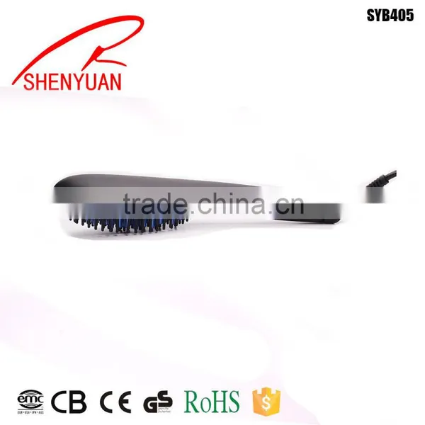 Most Popular Top Star LED Flat Iron Electric Hair Straightening Brush photo-2