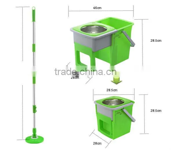 Kawachi Folding 360 Easy Spin Square Mop Bucket photo-3