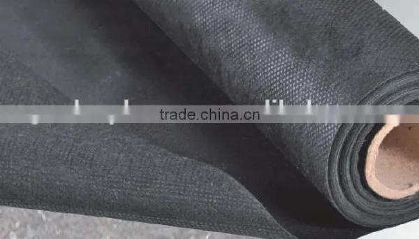 100% PP Nonwoven Fabric With UV for Agriculture as Weed Control Mat, Anti Grass Cloth Etc., Tree Cover/Black Nonwoven photo-2