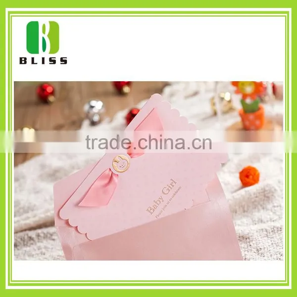Hot-Selling High Quality Low Price Custom Folding Lovely 3d Ribbon Music Birthday Greeting Card photo-4