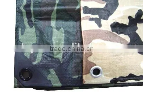Polyethylene Weather Resistant Fabric Reinforced Camouflage Colored Tarpaulin photo-2
