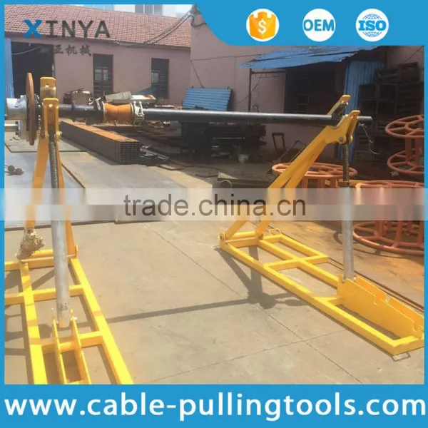 Mechanical Cable Drum Lifting Jack Cable Reel Stand photo-3