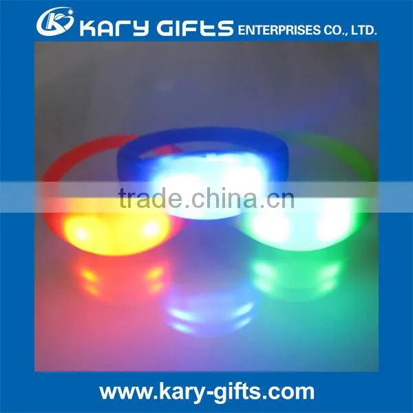 Glowing Lighted Led Light Silicone Xyloband Effect/ Music Sound Wristbands photo-5