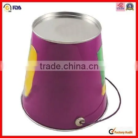 Tin Metal Lid Bucket photo-3
