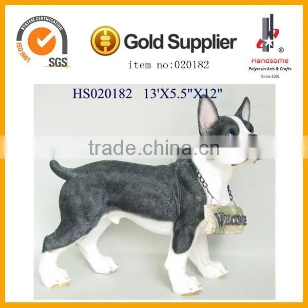 14.5 Inch Resin Dog Figurines Garden Animal Sculpture Resin Animal photo-5