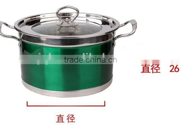 Colorful Stainless Steel Induction Bottom Soup Pot Cooking Pot Set photo-6