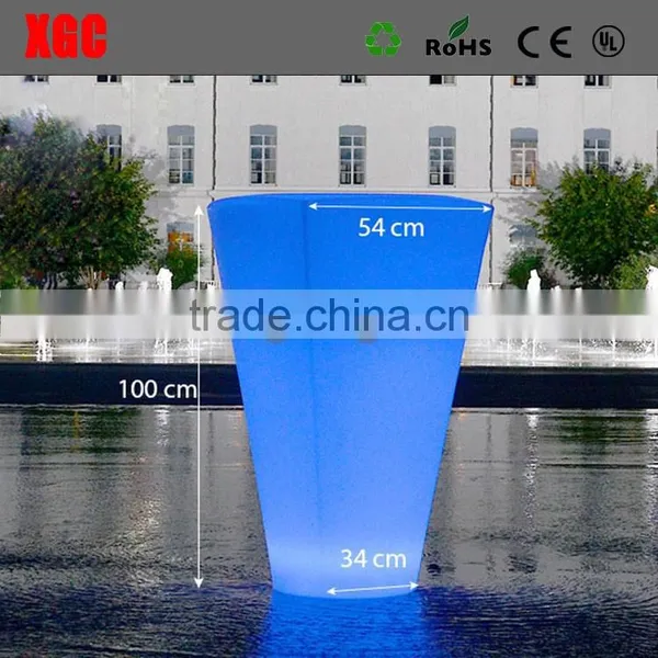 Colorful Plastic Flower Pot/nova Olla Floris, Remote Control Led Flower Pot,Plastic Flower Pots de China Fabrica de Muebles photo-2