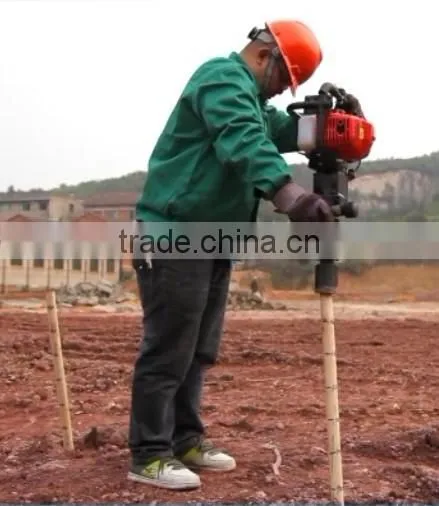 50mm 70mm Portable Petrol Powered Fence Vibrating Post Driver Hammer Mini Gasoline Excavator Pile Machine photo-3
