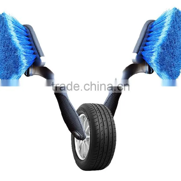 BSCI Soft Car Wheel Brush, Hot Selling Plastic Car Cleaning Brush photo-2