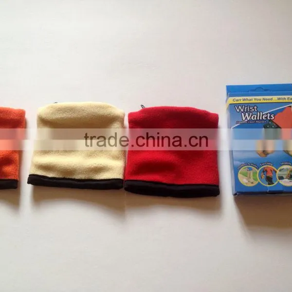 Multi-function Wrist Wallets Zippered Wrist Pouch 3 in 1 Wristbands Wallets photo-3