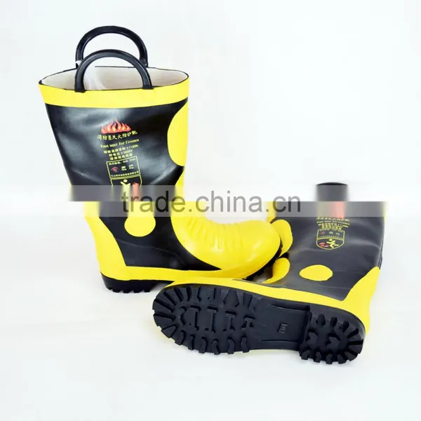 2016 Steel Toe Steel Mid Sole Vulcanized Rubber EN Approved Fire Boot photo-2