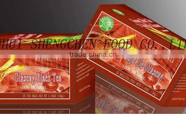 Ginseng Black Teabag, Flavor Teabag, Herbal Teabag