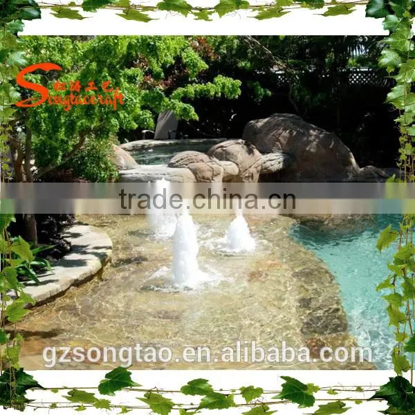 Hot Sale FRP Reinforced Concrete Artificial Large Outdoor Hot Spring Waterfall Rockies Fountain photo-4