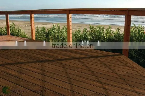 Matt Finish Outdoor Strand Woven Bamboo Decking Carbonized Color -KE-OS0822 photo-3