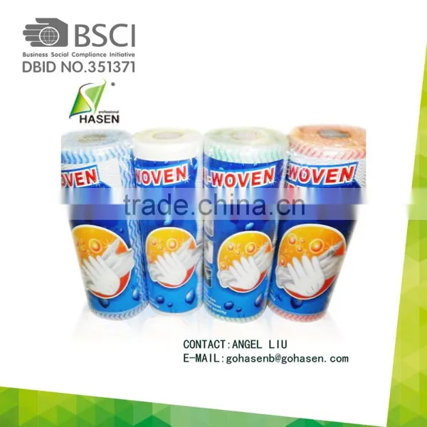 Cheap Good Quality Big Spunlace Nonwoven Fabric Rolls Kitchen Multipurpose Clothing Wipes photo-2