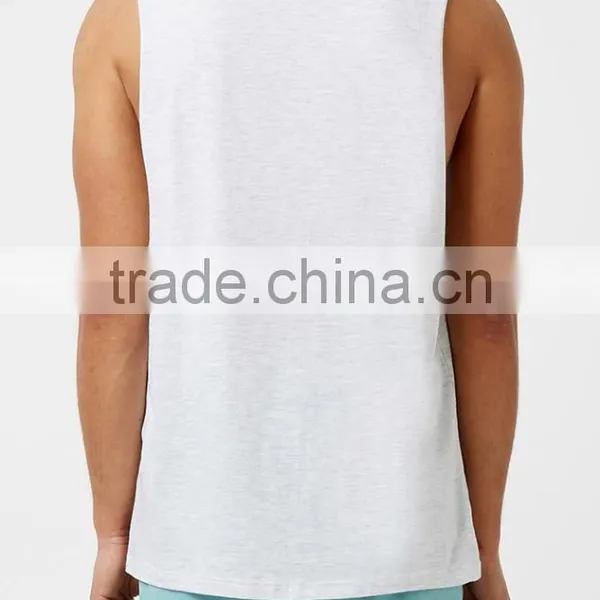 Casual White Classic Workout Tank Tops photo-3