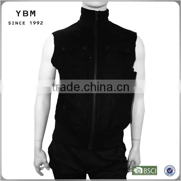 2014-2015 Men Leather Biker Vest Leather Vest Cooling