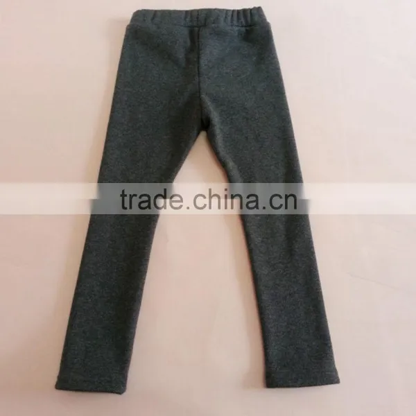 Children Girls Winter Leggings, Children Fashion Winter Pants Plain Pants, Elastic Waist Leggings