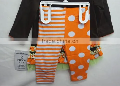 Wholesale Thanksgiving Turkey Long Sleeves Cotton Baby Clothes Set photo-4