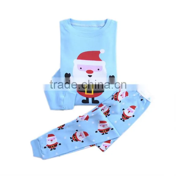 2015 New Cute Cotton Santa Claus Baby Pajamas Wholesale