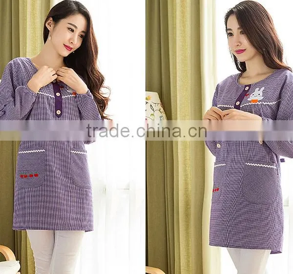 Long - Sleeved Adult Gowns Overalls Apron Waterproof Apron Custom Advertising Promotions photo-4