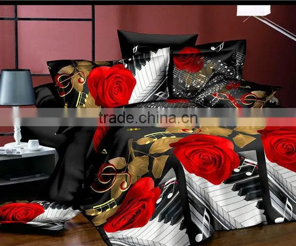 3D Red Rose Bedding Set 3d Comforter Set photo-2