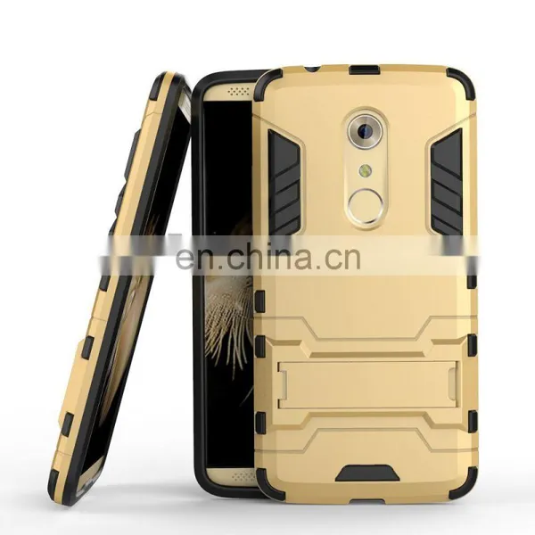 Detachable 2 in 1 With Stand Hybrid Hard PC + Black TPU Back Cover Case for ZTE Axon 7 photo-5