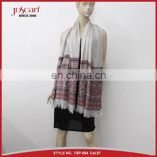 Women 100% Polyester Multicolor Pashmina Hijab Scarf photo-5