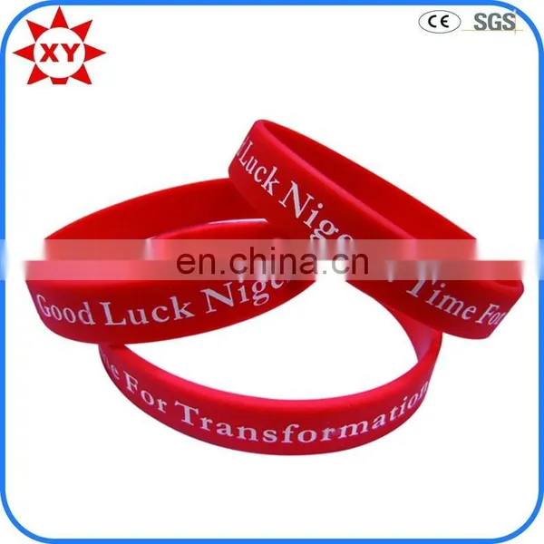 220mm Colorful Silicone Cheap Customized Fabric Wristband photo-3