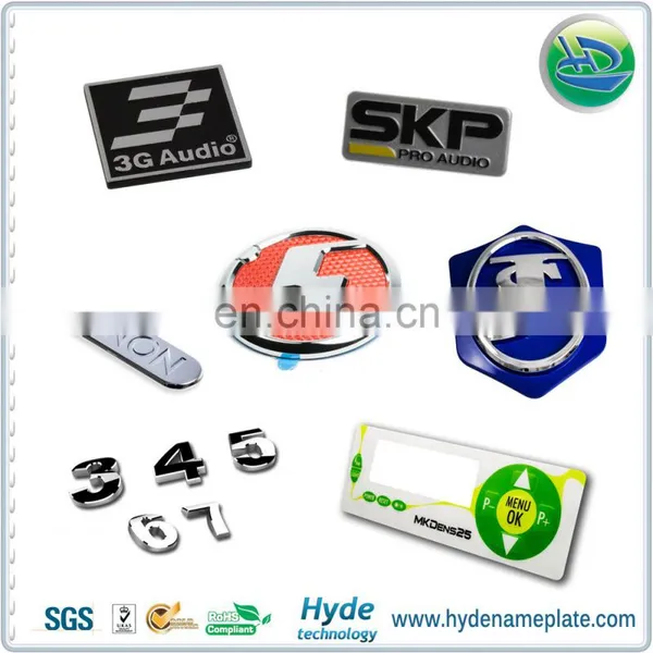 Custom Manual Exquisite Metal Letter Sticker Metal Logo Famous Brand Metal Logo Label Design