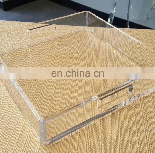 Acrylic Lucite Tray, Acrylic Lucite Serving Tray, Acrylic Gift Ideas photo-2