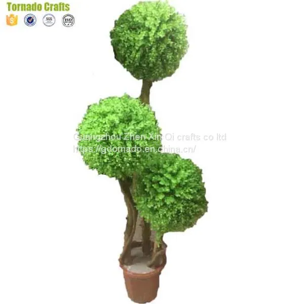 Wholesale Artificial Fake Plastic Topiary Boxwood Hedge Balls Spiral Tree photo-2