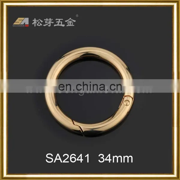 Custom Size Gold Plated High Quality Open O Ring Buckle photo-3