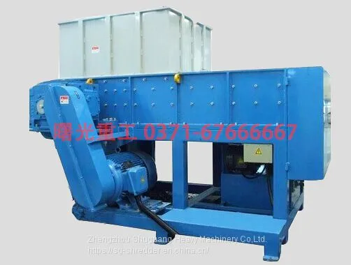 Small Styrofoam Textile Hard Drive 2 Shaft Farming Compost Fabric Shredder photo-5