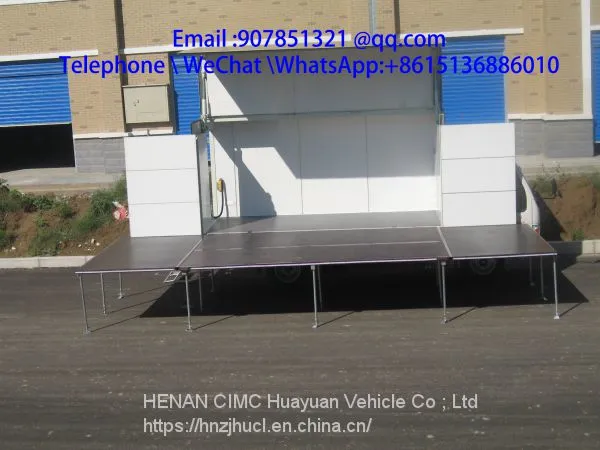 4.2M P5 Screen Led Mobile Stage Truck for Roadshow photo-2
