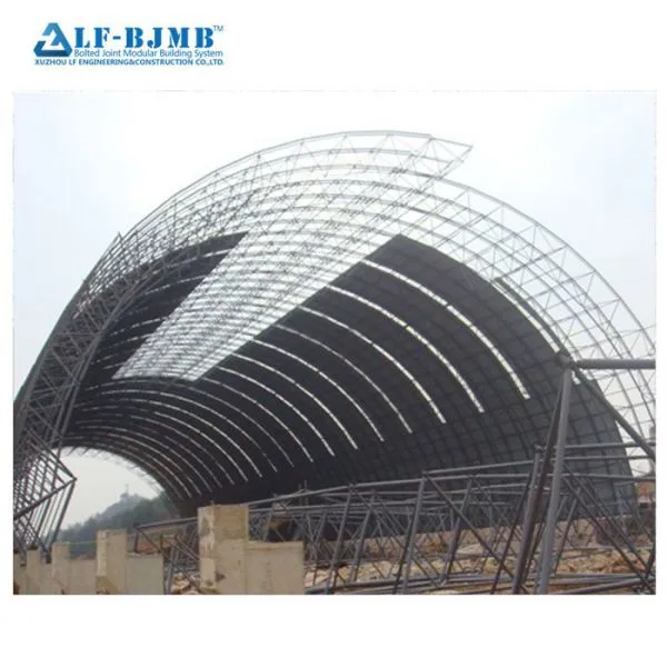 Long Span Steel Coal Storage Shed Space Grid Frame Structures Dry Coal Shed photo-2