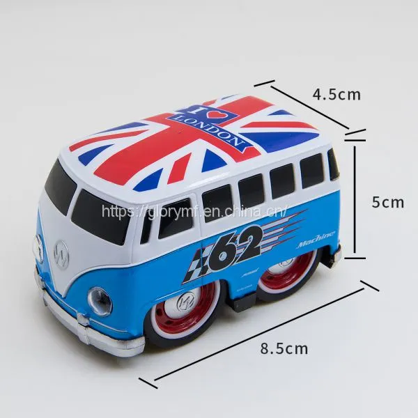Small London Model Bus/Die Cast 8.5cm Long Model Bus