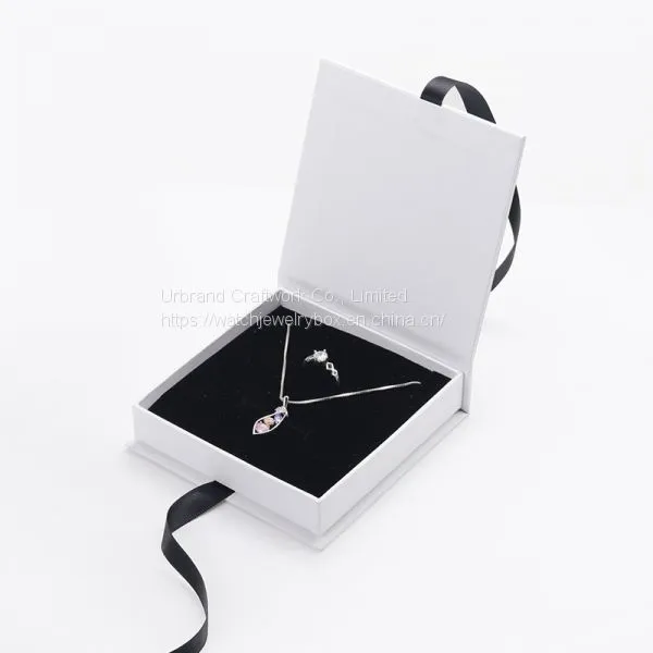 Factory Wholesale Customization Pearl Necklace Jewelry Box Jewelry Ring Necklace and Bracelet Packaging Box photo-3