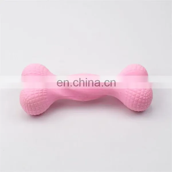 Eco-friendly Milk Flavored Pet Teeth Cleaning Chew Bone TPR Dog Toys photo-3
