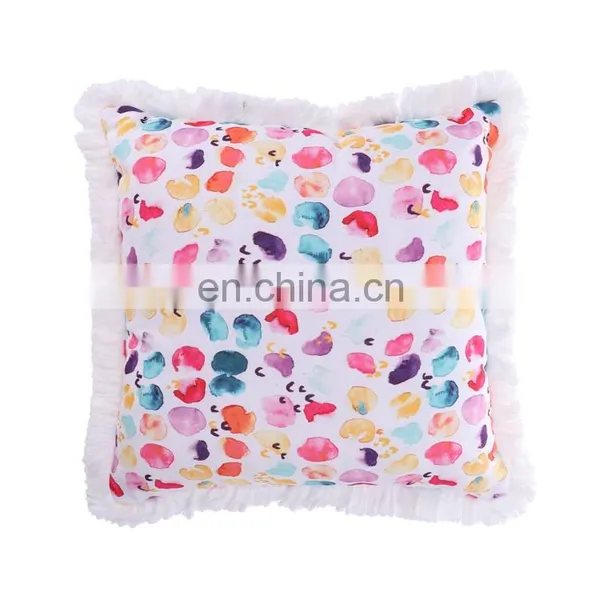 Printed Pillows Outdoor Decorative Multi-color Fancy Flower Popular Creative Digital Printing Square Throw Pillow Cover photo-3