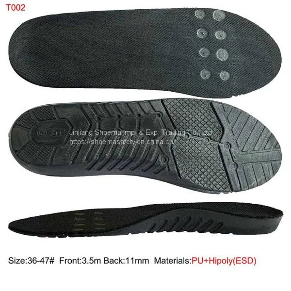 Anti Static PU Shoe Insoles for Safety Shoes Materials