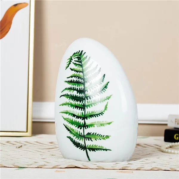 Tree Leaf Modern Simple Abstract 3D Style Ceramic Decoration For Home Office Wedding Gift photo-4