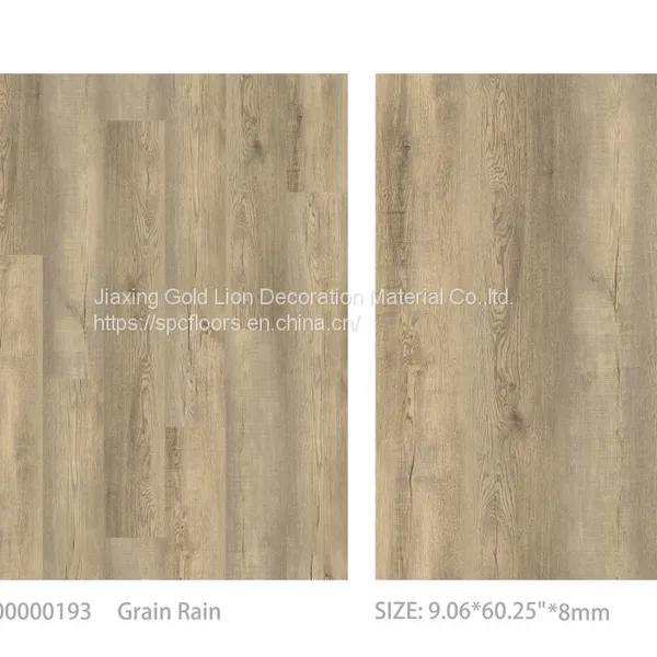 SPC Vinyl Flooring B193 Grain Rain