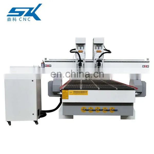 New Design Aluminium Composite Panel Woodworking Engraving Machine Double Heads Rotary CNC Router photo-5