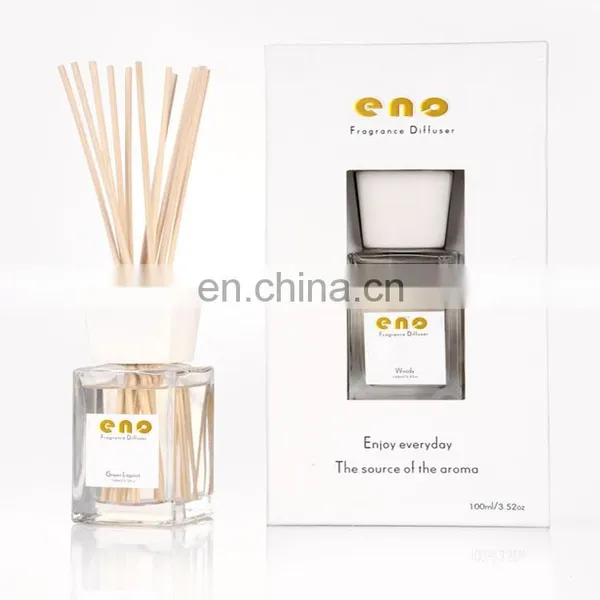ENO 100ml Glass Bottle Reed Diffuser With ECO Fragrance Oil Custom Package Aroma Products for Home Aroma and Home Decoration photo-4
